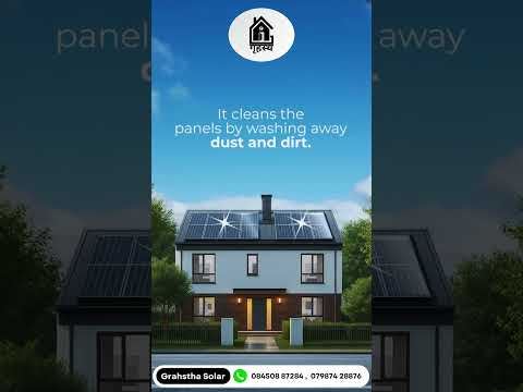 Grahstha Solar – Do Solar Panels Work During Rain?  #cleanenergy #solarpanels #solarsavings