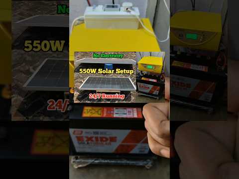 550w Solar Panel Connect UTL Gamma 1012 With 150Ah Exide Solar Battery