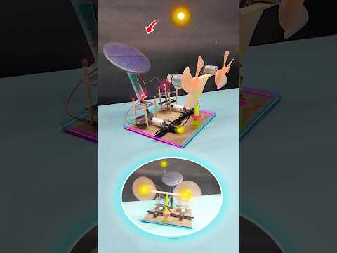 Free electricity solar panel project #new #diy #experimnent