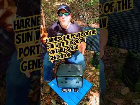 Harness the power of the sun with this 800W portable solar generator. #Outdoors #solarpower