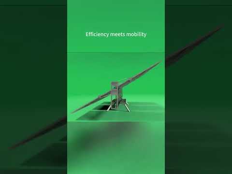 Automatic Folding Solar Panel Sytem #solar #solarenergy