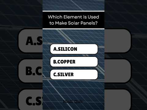 What Elements Powers Solar Panels?#shorts