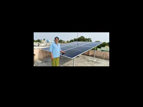 we installed 3kw on grid solar system in Growatt company. customer house in chirala.#solarpanels