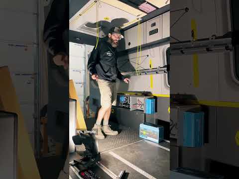 Dual Dometic 100Ah lithiums, Victron DC-DC, solar, AC—this van’s turning into a rolling demo booth.