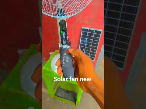 new solar fan