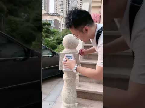 Super Bright 4-Sided Solar Sensor Lamp Perfect for Yard Door and Pathway