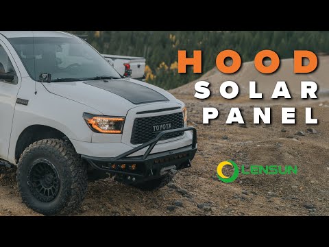 Lensun Hood Solar Panel on a 2nd-Gen Tundra: Keep Your Battery Topped Off!