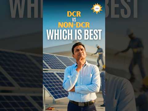 Ever wondered what makes DCR and Non-DCR solar panels different? ☀️
