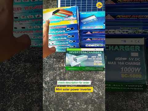 mini solar inverter system 🔥 | 12v Dc solar power inverter #inverter #solarinverter #ytshorts