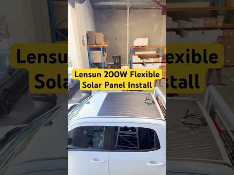 Lensun 200W Flexible Solar Panel Install