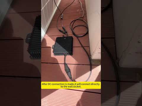 CNCOB balcony solar generator display – a power plant made of 600W microinverter & 540W solar panel