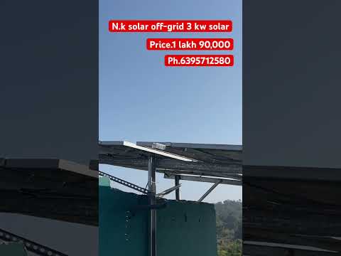 N. K solar off- grid 3 kw solar #solar #solar #solarpowersystem #solarpower @TECHNICALSHORTSMAKER