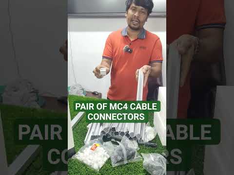 PAIR OF MC4 CABLE CONNECTORS / PLUGS FOR SOLAR PANELS