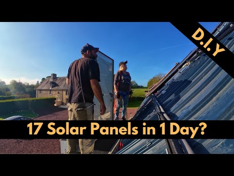 Installing solar panels on a very steep roof – DIY!
