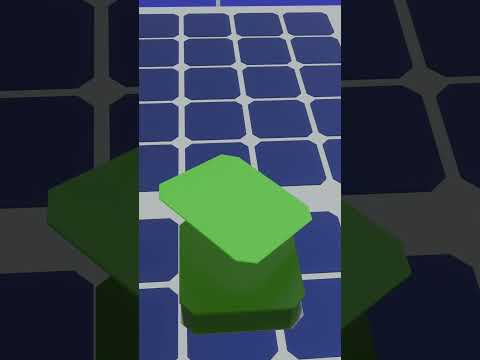 Working principle of solar cell in 3D animation. #solarcell #physicselectricity #energy #power