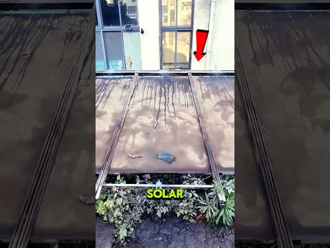 the GENIUS way to keep SOLAR PANELS CLEAN☀️😮‍💨 #shorts