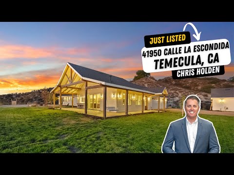 10 acres • 2 homes • 44 solar panels • Endless Temecula Sunsets | 41950 Calle La Escondida