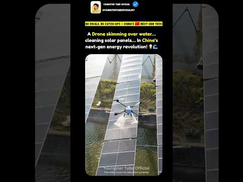 China’s Flying Drones Now Clean Solar Panels… Humans in Shock 😱✨