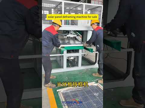 solar panel deframing machine for sale  #machine  #sustainablesolutions
