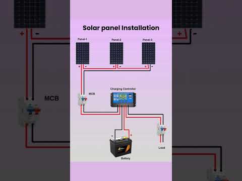 solar panels wiring diagram #trendingshorts #electrical #wiring #1000subscriber #complete #1million