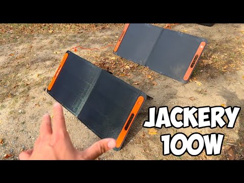 The NEW Jackery (Bifacial) 100w Solar Panel Review