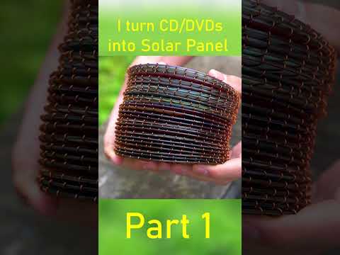 I turn CD/DVDs into Solar Panel part 1 #shorts