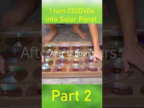 I turn CD/DVDs into Solar Panel part 2 #shorts