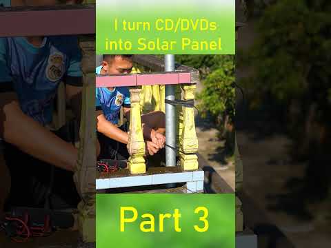 I turn CD/DVDs into Solar Panel part 3 #shorts