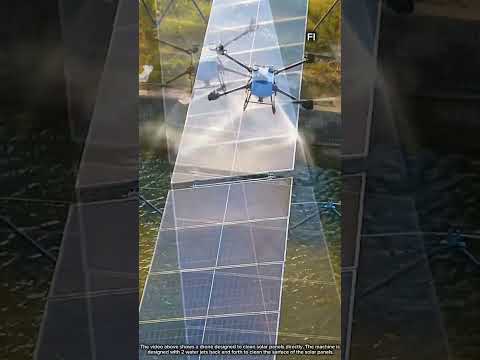 Drones clean solar panels