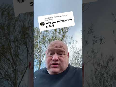 Why have you removed? Your solar panels? Doesn’t seem to make sense #AllenHart #RenewableEnergy