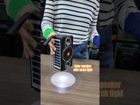 Solar power radio and torch light #zqs #solarenergy