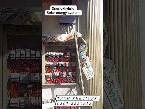 Ongrid+hybrid solar energy system.