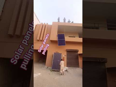 solar panels pulling work on roof #solar #automobile #solarrepair #solarinstallation #solardrive