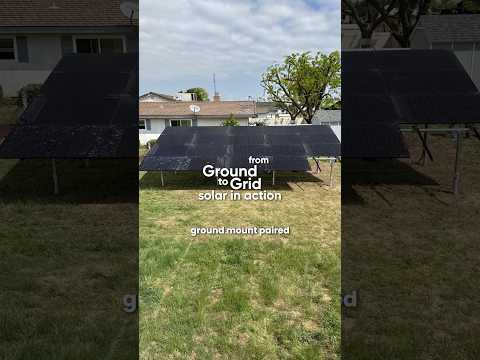 19 solar panel ground mount paired with one Tesla Powerwall 3 battery 🔋☀️