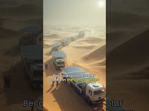 What if we install solar panels in Sahara desert #shorts #shortsvideo #infoknow #facts