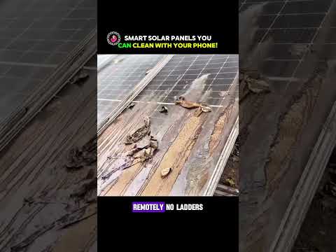 Smart Solar Panels You Can Clean With Your Phone! #technology #solar