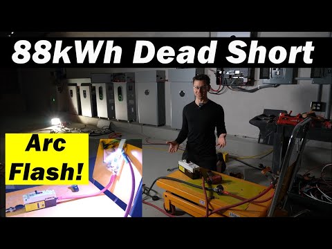 DEAD SHORT 88kWh Lithium Battery Bank! What Will Break First?!