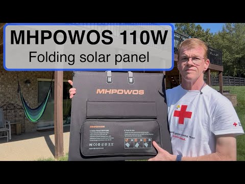 Testing The Lightweight And Portable MHPOWOS 110W Folding Solar Panel