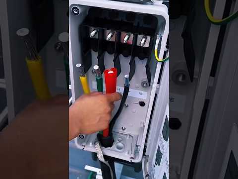 Solar Power Electrical junction Box Wiring #diy #electrician #diy #Electrical #fblifestyle #shorts