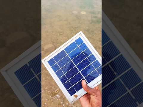 Aaj pani🌊 ke aander Mila solar panel || #shortsfeed #shorts #experiment