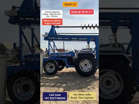 NGDP15 #Solar #Piling #rig Available to sale, 22 Feet Drilling @ upto 450mm Diameter only @16,51,000
