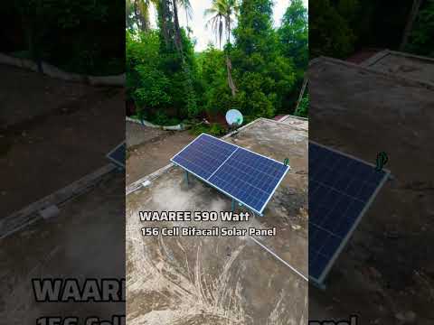 WAAREE 590 Watt 156 Cell Mono Perc Bifacail Solar Panel – Flipkart
