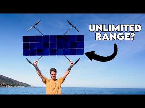 I Built a 100% Solar Powered Drone That Actually Flies!