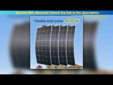 Solar Panels 400 Watts Flexible Waterproof Monocrystalline Solar Cell Panel Kit for Camping Home