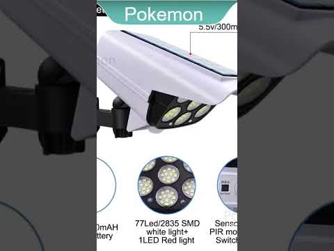 Solar Power Simulation Fake CCTV Solar Sensor Light Street Light With Remote Control monitoring lamp