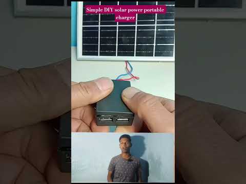 Simple DIY solar power portable ସୋଲାର charger 👍 #shorts #viral #creative #charger #solar #portal