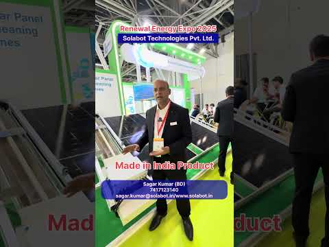 Solar Panel Dry-cleaning Robot #solabot #solarcleaningrobot #deshrangeela