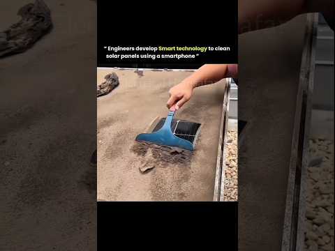 Smart Technology Of Cleaning Solar Panels #electrical #solar #panel #cleaning