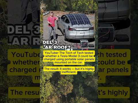 π Can You Charge a Tesla Using Solar Panels on Its Roof?