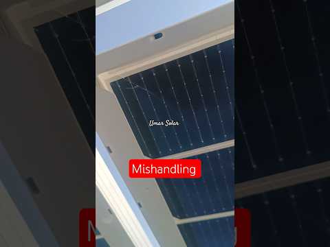 Broken Solar Panel Due to Mishandling | #solarpanel #broken